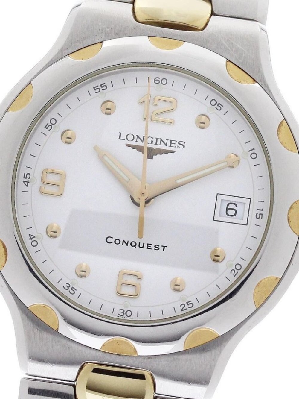 LONGINES Conquest L1.631.3 Date white Dial Quartz Men's Watch_969928